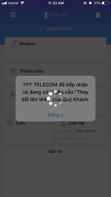 FPT Thái Bình hướng dẫn đổi tên wifi 